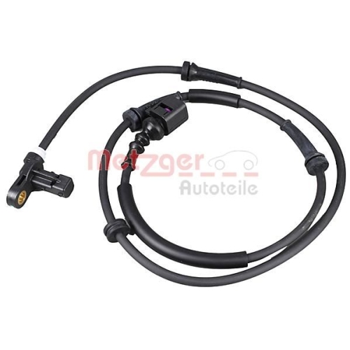 Sensor, Raddrehzahl METZGER 0900126 für FORD VAG, Hinterachse links