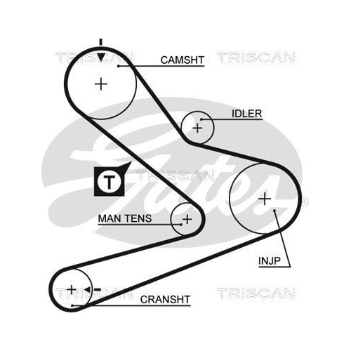 Zahnriemensatz TRISCAN 8647 28033 für FIAT