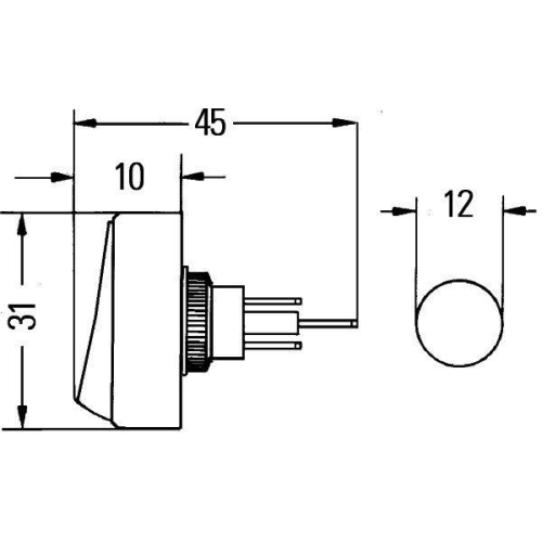 Schalter HELLA 6EH 007 946-031 für HYMER