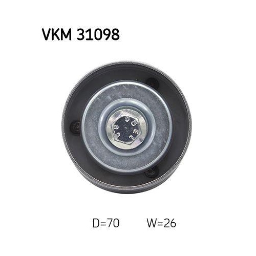 Umlenk-/Führungsrolle, Keilrippenriemen SKF VKM 31098 für AUDI SEAT SKODA VW