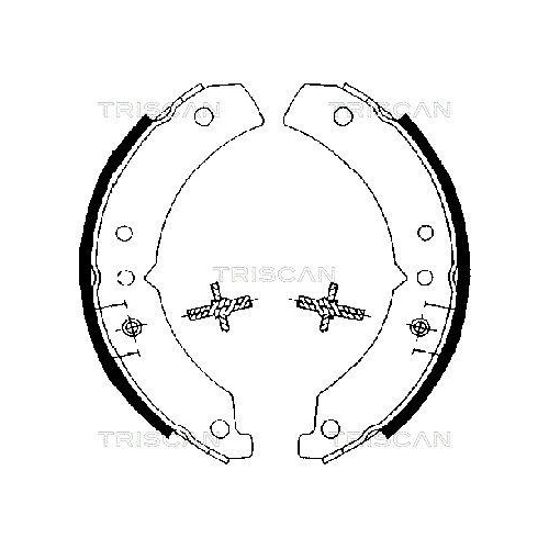 Bremsbackensatz TRISCAN 8100 10020 für HYUNDAI KIA, Hinterachse