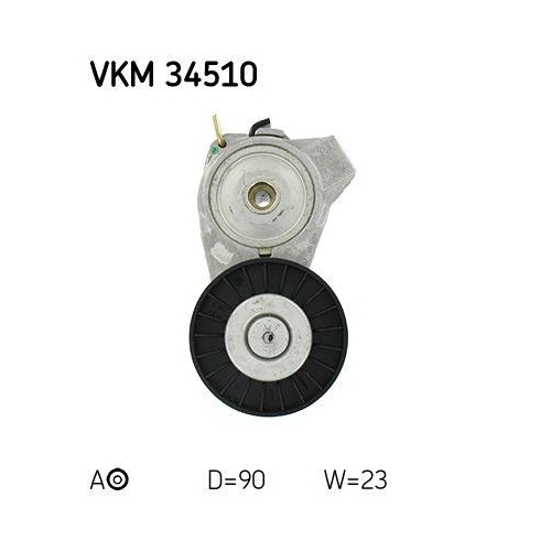 Spannrolle, Keilrippenriemen SKF VKM 34510 für SAAB, links unten