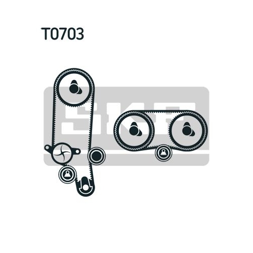 Zahnriemensatz SKF VKMA 01122 für AUDI SEAT SKODA VW