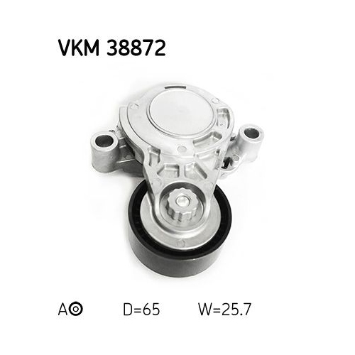 Spannrolle, Keilrippenriemen SKF VKM 38872 für BMW, links, links oben, mitte