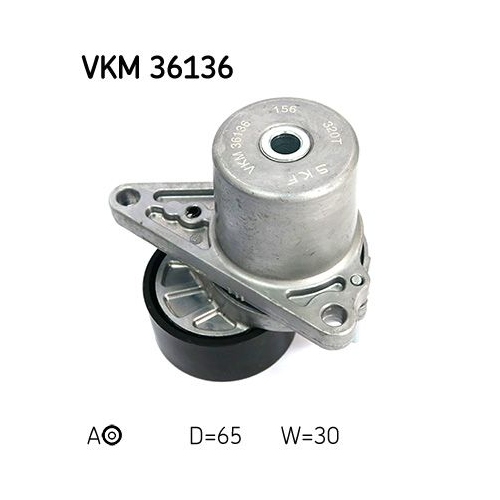 Spannrolle, Keilrippenriemen SKF VKM 36136 für RENAULT, links, mitte