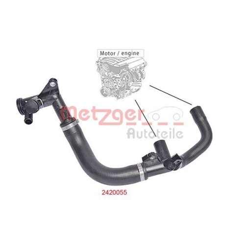 Kühlerschlauch METZGER 2420055 für FORD