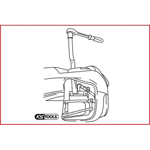 Montagewerkzeugsatz, Tankgeber/Kraftstoffpumpe KS TOOLS 150.3179 für