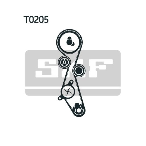 Zahnriemensatz SKF VKMA 03205 für ALFA ROMEO CITROËN FIAT FORD JAGUAR LANCIA