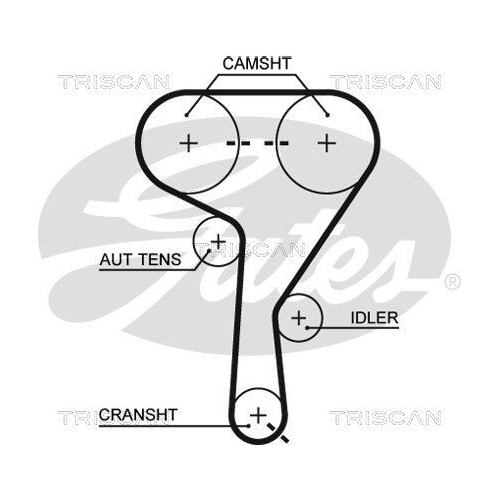 Zahnriemensatz TRISCAN 8647 24027 für OPEL VAUXHALL