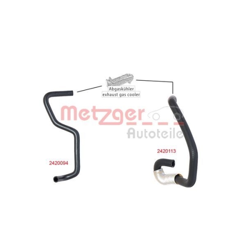 Kühlerschlauch METZGER 2420094 für FORD, oben