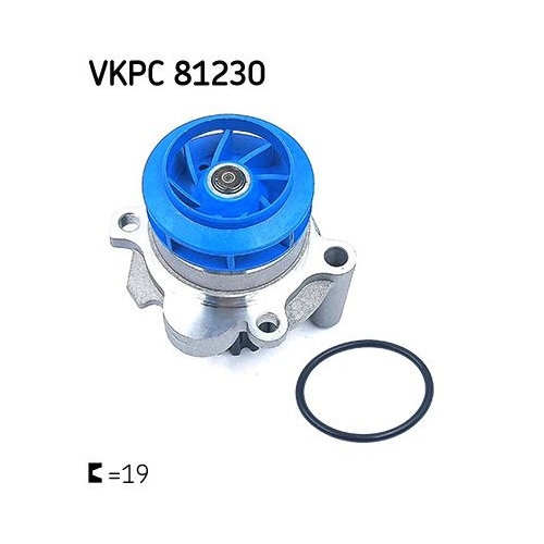 Wasserpumpe SKF VKPC 81230 für AUDI CHRYSLER FORD MITSUBISHI SEAT SKODA VW JEEP