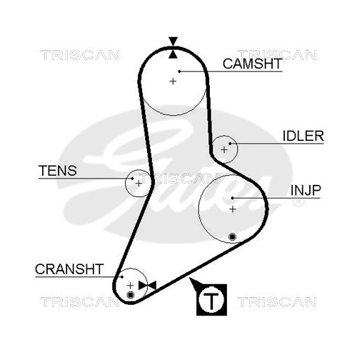 Zahnriemensatz TRISCAN 8647 10011 für FIAT RENAULT