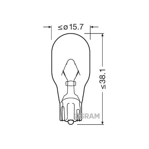 Glühlampe, Blinkleuchte OSRAM 921NA ORIGINAL für, Fahrzeugheckklappe, hinten