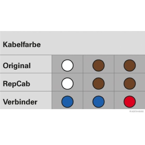 Kabelreparatursatz, Heckklappe HERTH+BUSS ELPARTS 51277020 für VW VAG, links