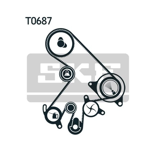 Zahnriemensatz SKF VKMA 91720 für TOYOTA