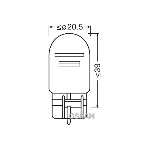 Glühlampe, Blinkleuchte OSRAM 7515 ORIGINAL für, hinten