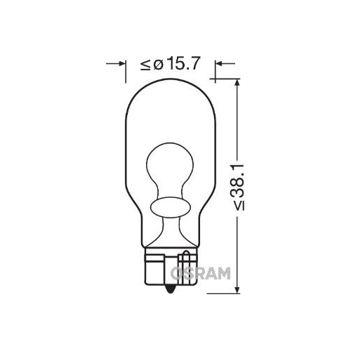 Glühlampe, Blinkleuchte OSRAM 921 ORIGINAL für, Außenspiegel, Fahrzeugheckklappe