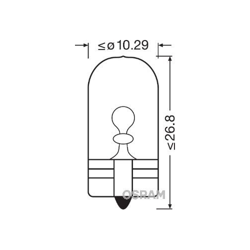 Glühlampe, Blinkleuchte OSRAM 2825 ORIGINAL für, Fahrzeugheckklappe, Fußraum