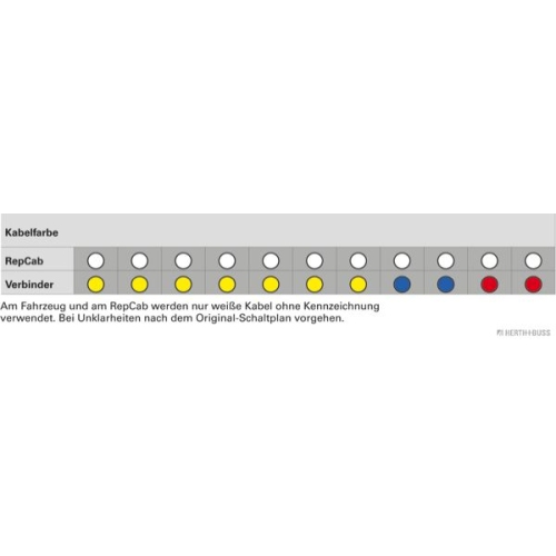 Kabelreparatursatz, Heckklappe HERTH+BUSS ELPARTS 51277114