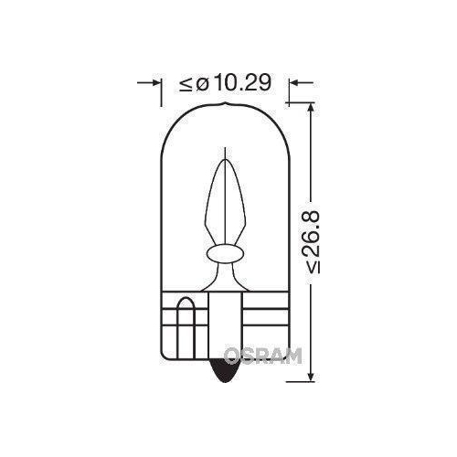 Glühlampe, Blinkleuchte OSRAM 2821 ORIGINAL für, Fahrzeugheckklappe, Fußraum