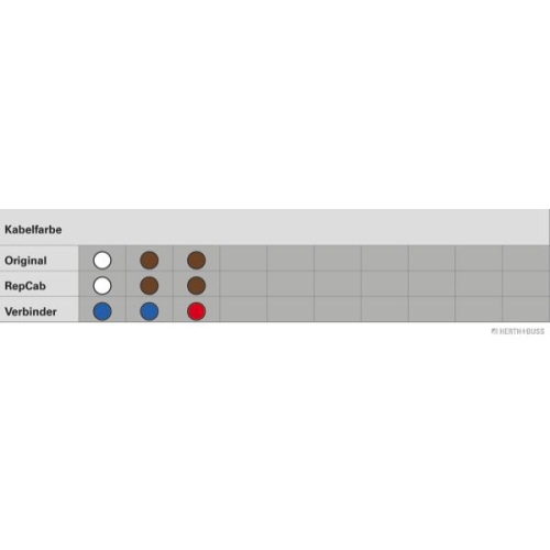 Kabelreparatursatz, Heckklappe HERTH+BUSS ELPARTS 51277131 für VW, links