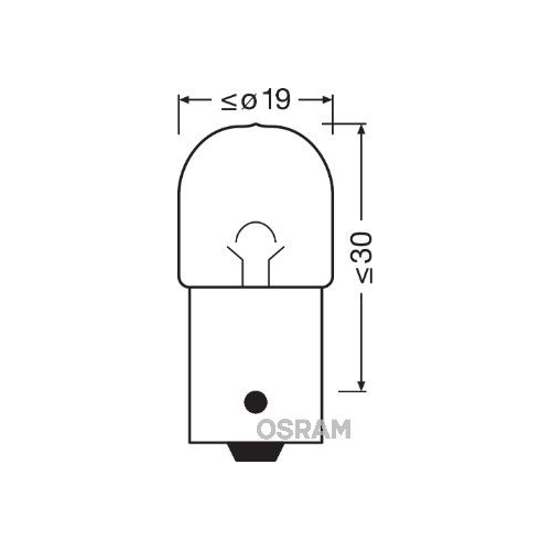 Glühlampe, Blinkleuchte OSRAM 5007 ORIGINAL für, Fahrerhaus, Fahrerhausdach