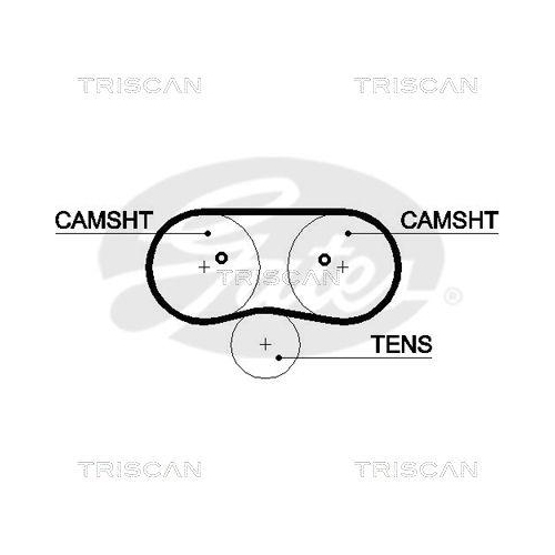 Zahnriemensatz TRISCAN 8647 29036 für AUDI SEAT SKODA VW