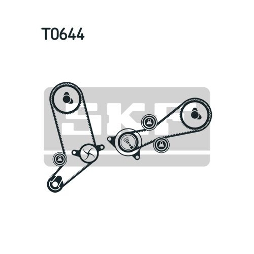 Wasserpumpe + Zahnriemensatz SKF VKMC 01270 für AUDI SEAT SKODA VOLVO VW