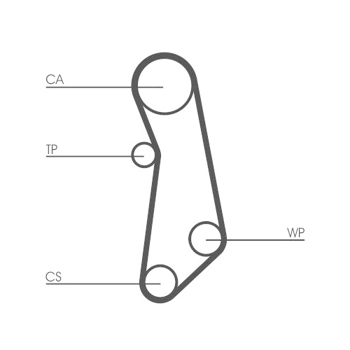 Zahnriemen CONTINENTAL CTAM CT1114 für FIAT