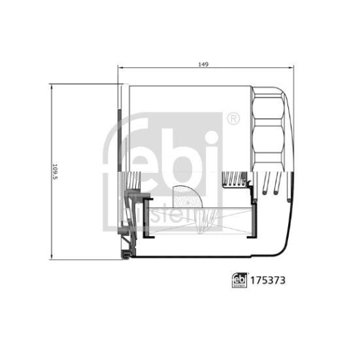 Febi Bilstein 1x 175373 Ölfilter