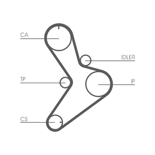 Zahnriemen CONTINENTAL CTAM CT1038 für CITROËN FIAT IVECO LANCIA OPEL PEUGEOT