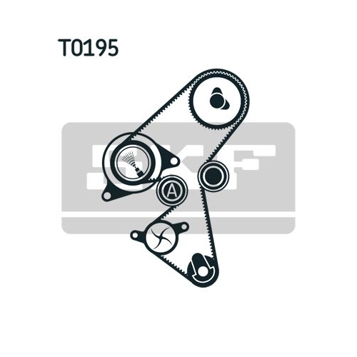 Wasserpumpe + Zahnriemensatz SKF VKMC 03316 für ALFA ROMEO CITROËN FIAT FORD