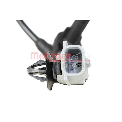 Sensor, Raddrehzahl METZGER 09001086 für NISSAN, Hinterachse links