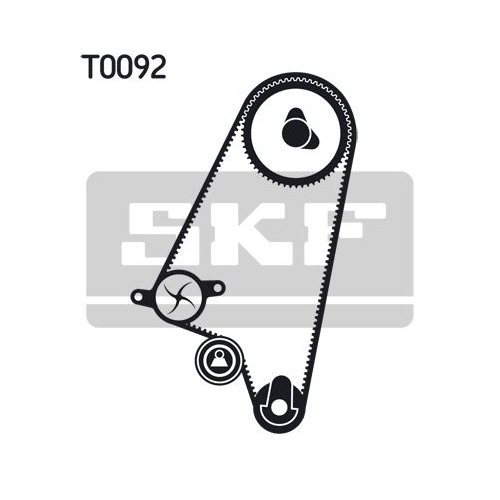 Wasserpumpe + Zahnriemensatz SKF VKMC 05121 für OPEL VAUXHALL DAEWOO