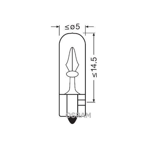 Glühlampe, Handschuhfachleuchte OSRAM 2722 ORIGINAL