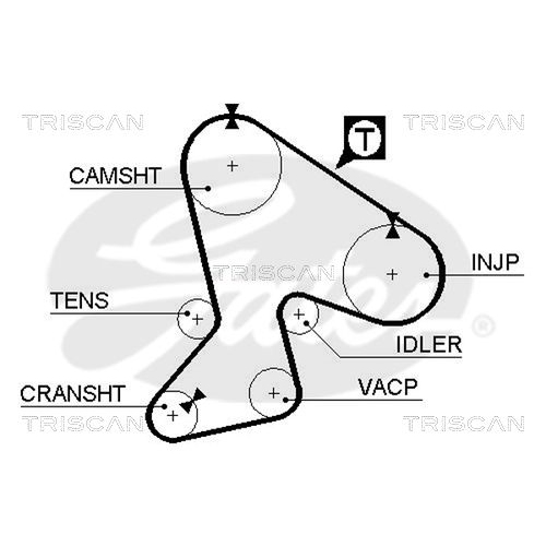 Zahnriemen TRISCAN 8645 5040 für RENAULT JEEP DANA