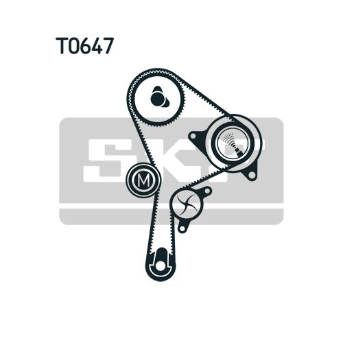 Wasserpumpe + Zahnriemensatz SKF VKMC 06127 für MITSUBISHI NISSAN OPEL RENAULT