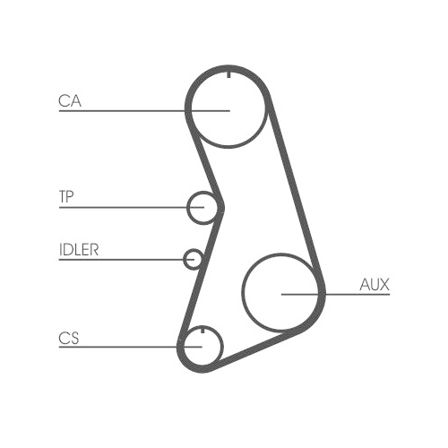 Zahnriemen CONTINENTAL CTAM CT919 für VW