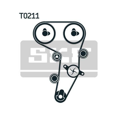 Wasserpumpe + Zahnriemensatz SKF VKMC 01255-1 für AUDI CHRYSLER DODGE FORD SEAT