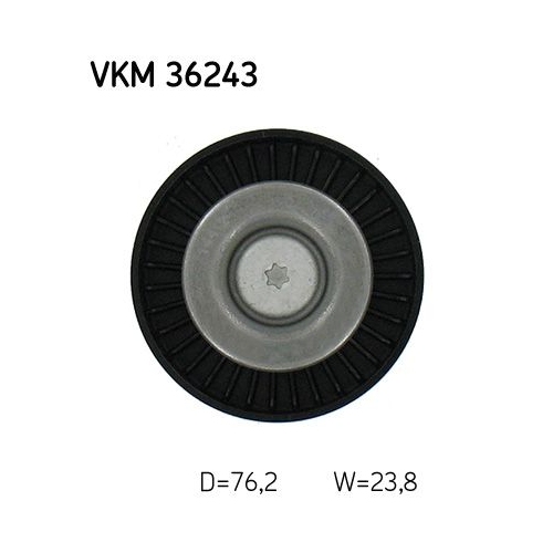 Umlenk-/Führungsrolle, Keilrippenriemen SKF VKM 36243 für FORD VOLVO LAND ROVER