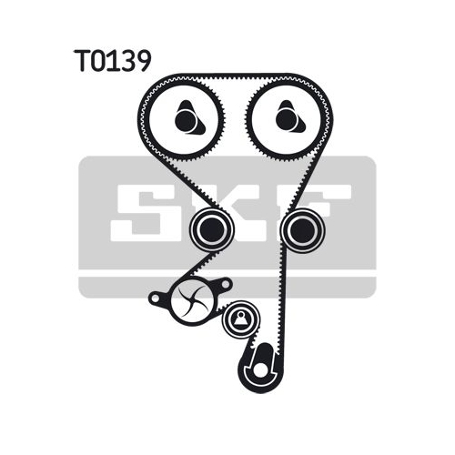 Wasserpumpe + Zahnriemensatz SKF VKMC 05152-1 für OPEL SAAB VAUXHALL CHEVROLET