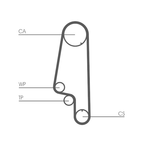 Zahnriemen CONTINENTAL CTAM CT845 für VW