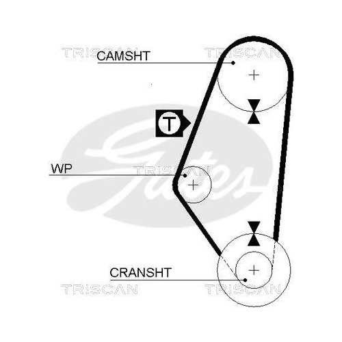 Zahnriemen TRISCAN 8645 5311 für SEAT VW DANA