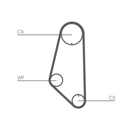 Zahnriemen CONTINENTAL CTAM CT732 für VW