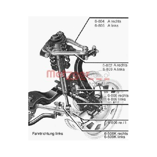 Lenker, Radaufhängung METZGER 58009318 KIT + GREENPARTS für VAG, unten