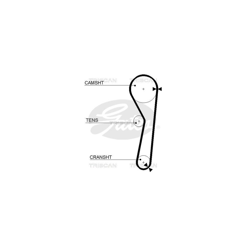 Zahnriemen TRISCAN 8645 5316 für DAIHATSU DANA