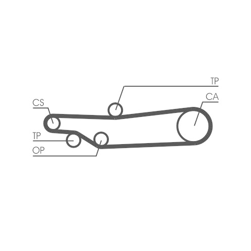 Zahnriemen CONTINENTAL CTAM CT635 für AUDI VW