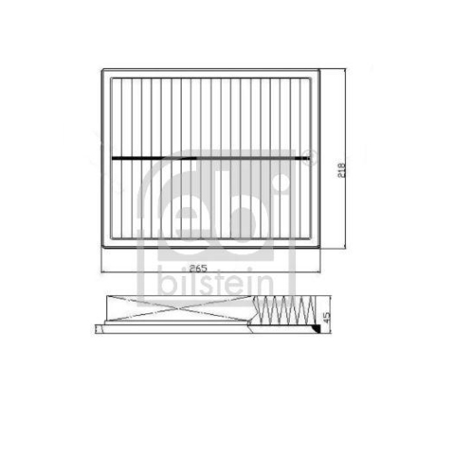 Febi Bilstein 172767 Luftfilter, 1 Stück