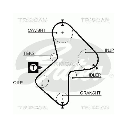 Zahnriemensatz TRISCAN 8647 10025 für RENAULT