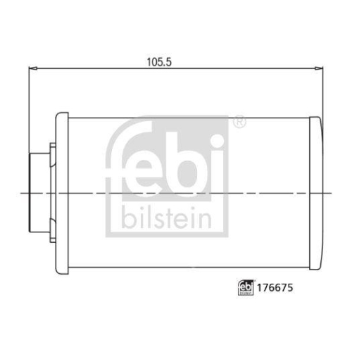 Febi Bilstein 1x 176675 Getriebeölfilter für Direktschaltgetriebe, mit Dichtring